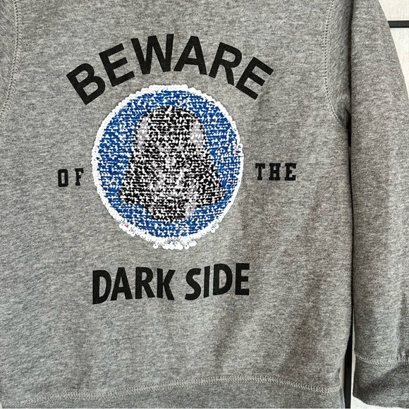 Star Wars Sequin Flip Graphic Sweatshirt with Bootcut Old Navy Jeans size 6 - Picture 3 of 13